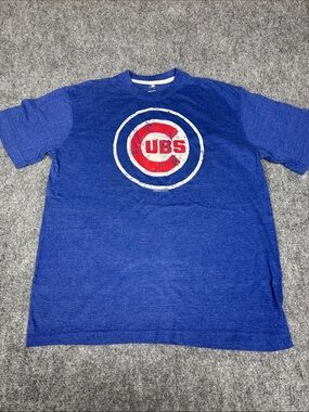 MLB Cubs Royal Blue Short Sleeve Logo Tee